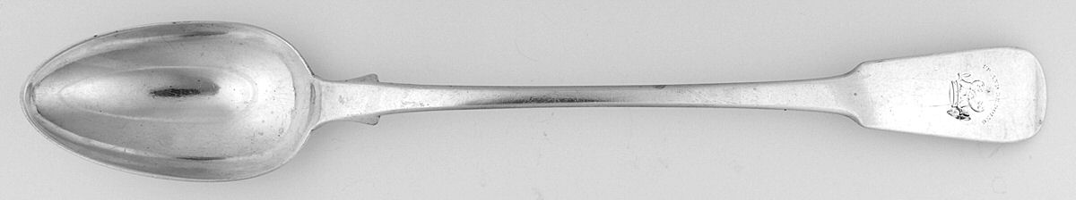 JWO1 (Sterling) Large Solid Dressing Spoon by James Howden & Co.-1