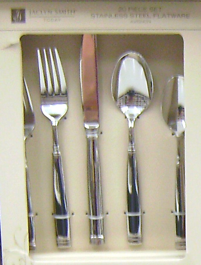 Avignon (Stainless) Place/Oval Soup Spoon by Jaclyn Smith-Flatware-1