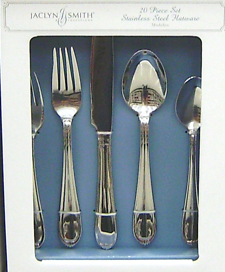 Madelyn (Stainless) Place/Oval Soup Spoon by Jaclyn Smith-Flatware-1