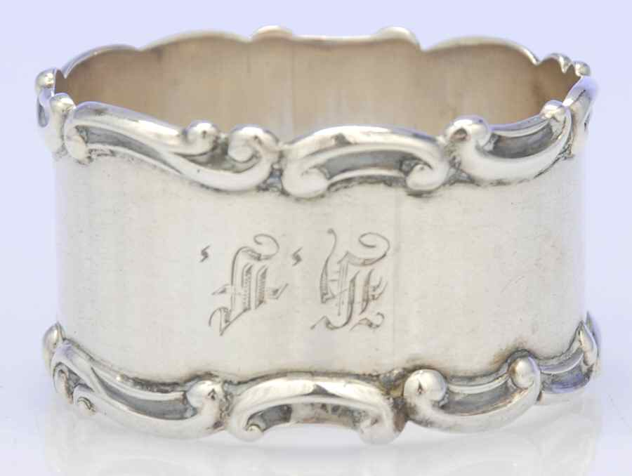 Sterling Hollowware Napkin Ring by John & William Deakin-1