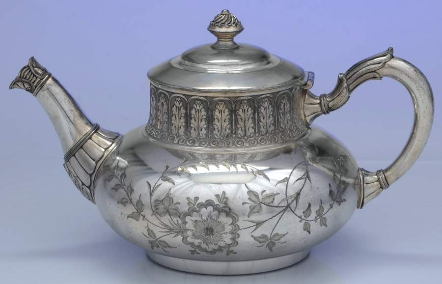 1948 (Silverplate, Hollowware) Tea Pot by James Tufts-1