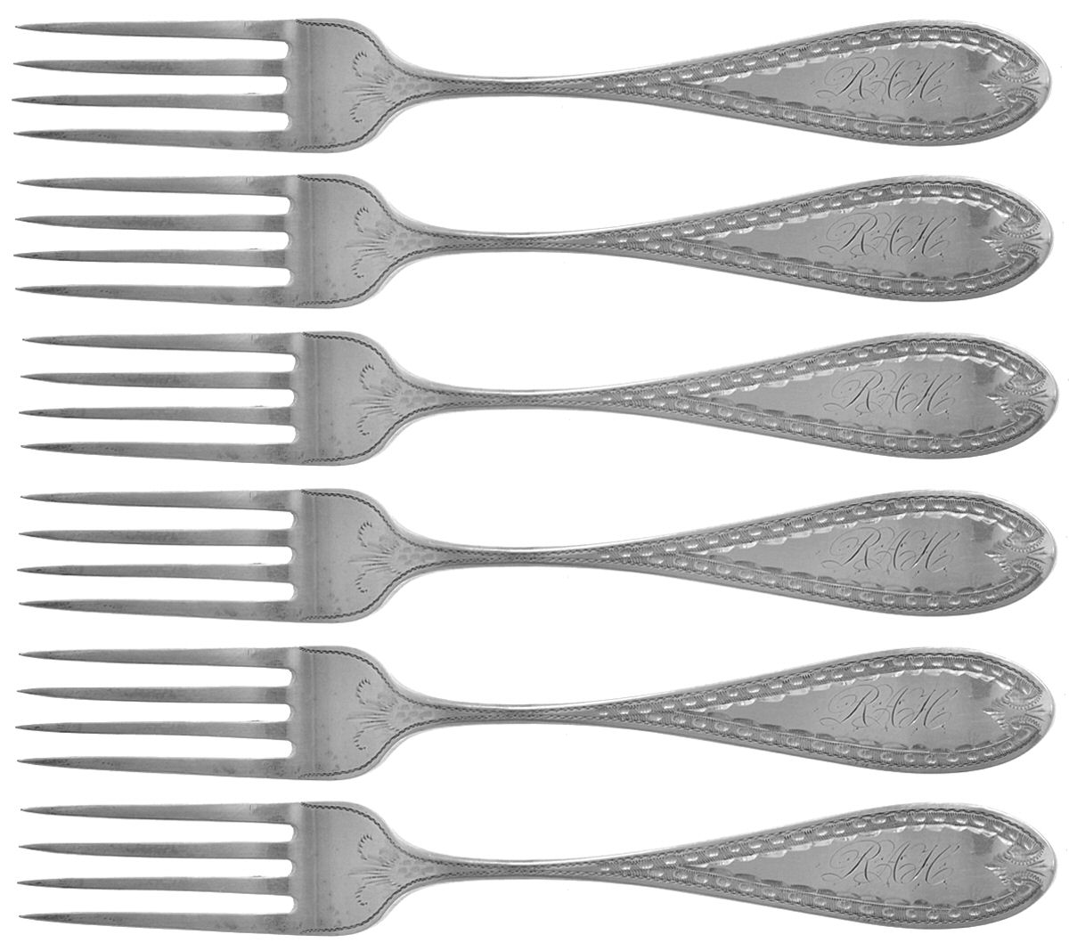 JBO2 (Coin) Fork - Set of 6 by J Bowman-1