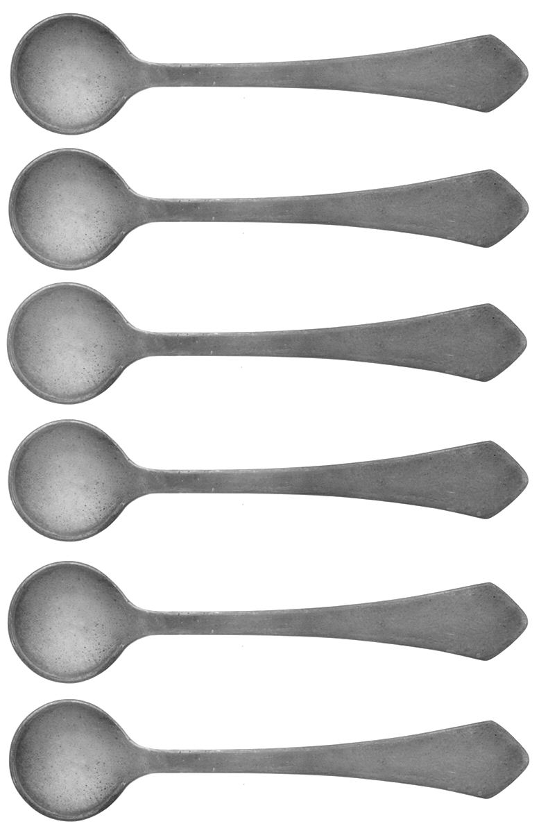 JIM1 (Sterling) Individual Salt Spoon - Set of 6 by J T Inman-1