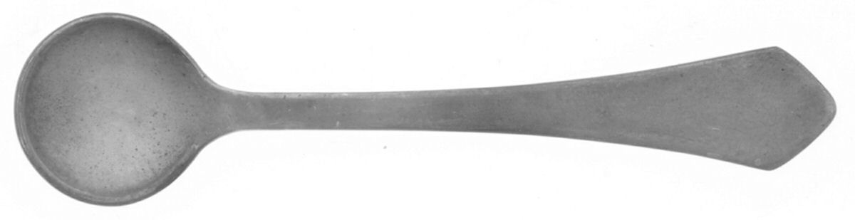 JIM1 (Sterling) Individual Salt Spoon by J T Inman-1