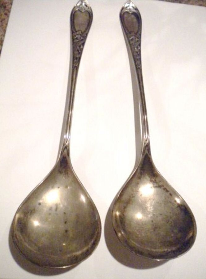 JTO6 (Sterling) Solid Serving Spoon by J. Tostrup (Norway)-1