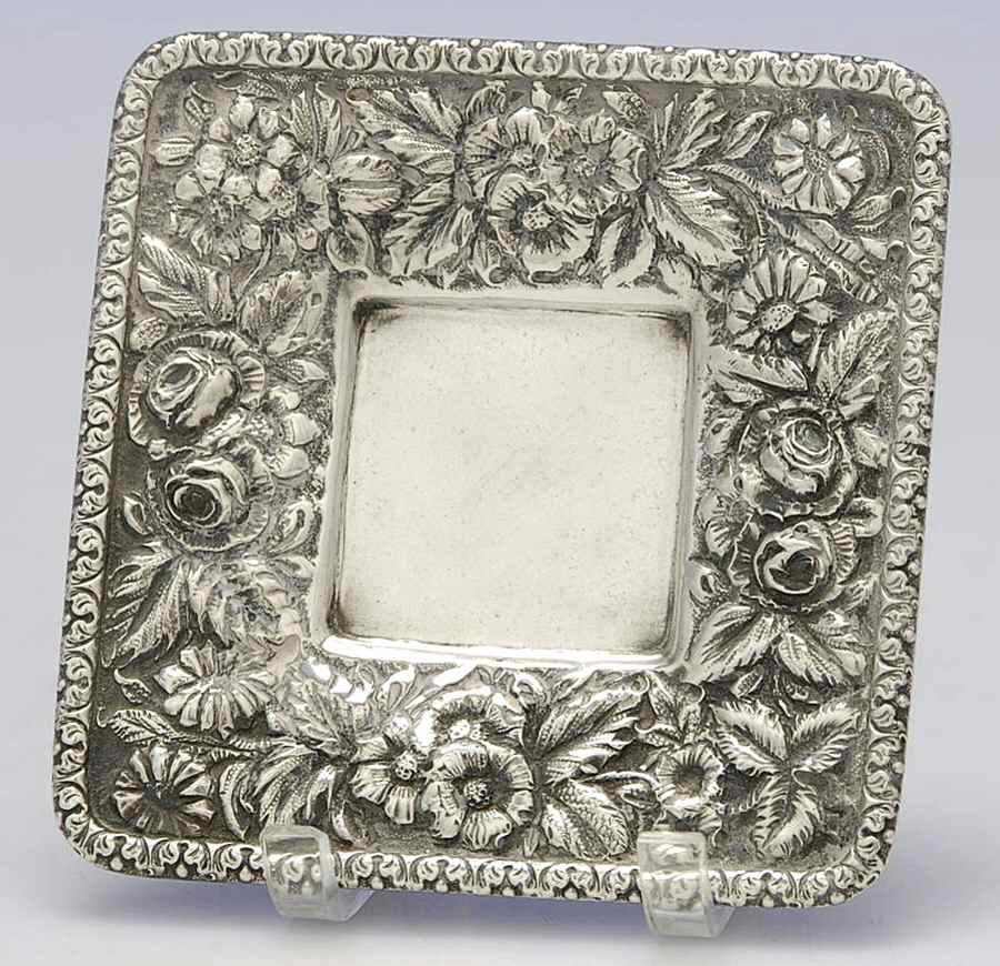 Repousse (Sterling, Hollowware) Pin Tray by J E Caldwell-1