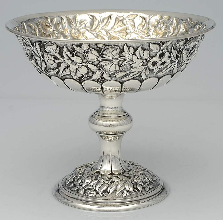 Repousse (Sterling, Hollowware) 8" Centerpiece/Fruit Stand by J E Caldwell-1