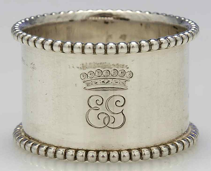 JDS7 (Sterling, Hollowware) Napkin Ring by James Dixon & Sons-1
