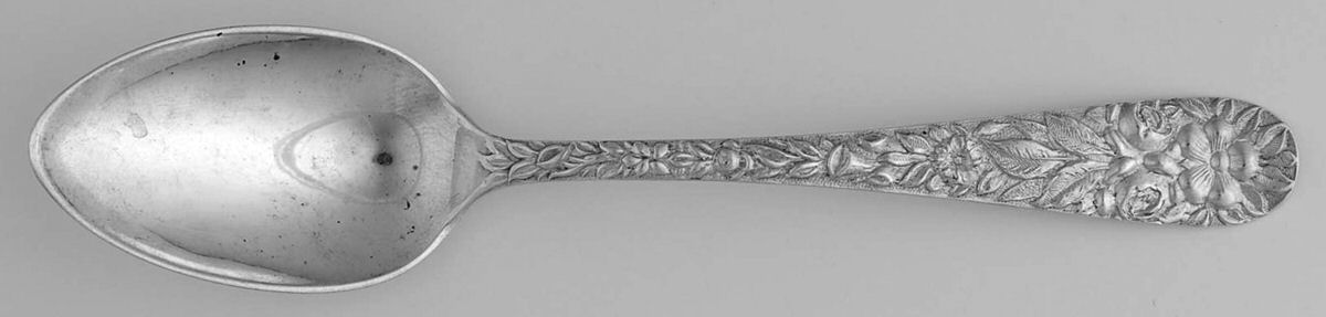 Repousse (Sterling) Teaspoon by J W Mealy & Co-1