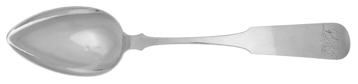 Coin Silver Flatware Tablespoon (Serving Spoon) by John J. Low & Co.-1