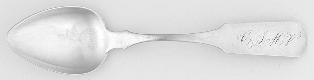 JEU2 (Coin) Dessert/Oval Soup Spoon by Jehu Williams Sr.-1