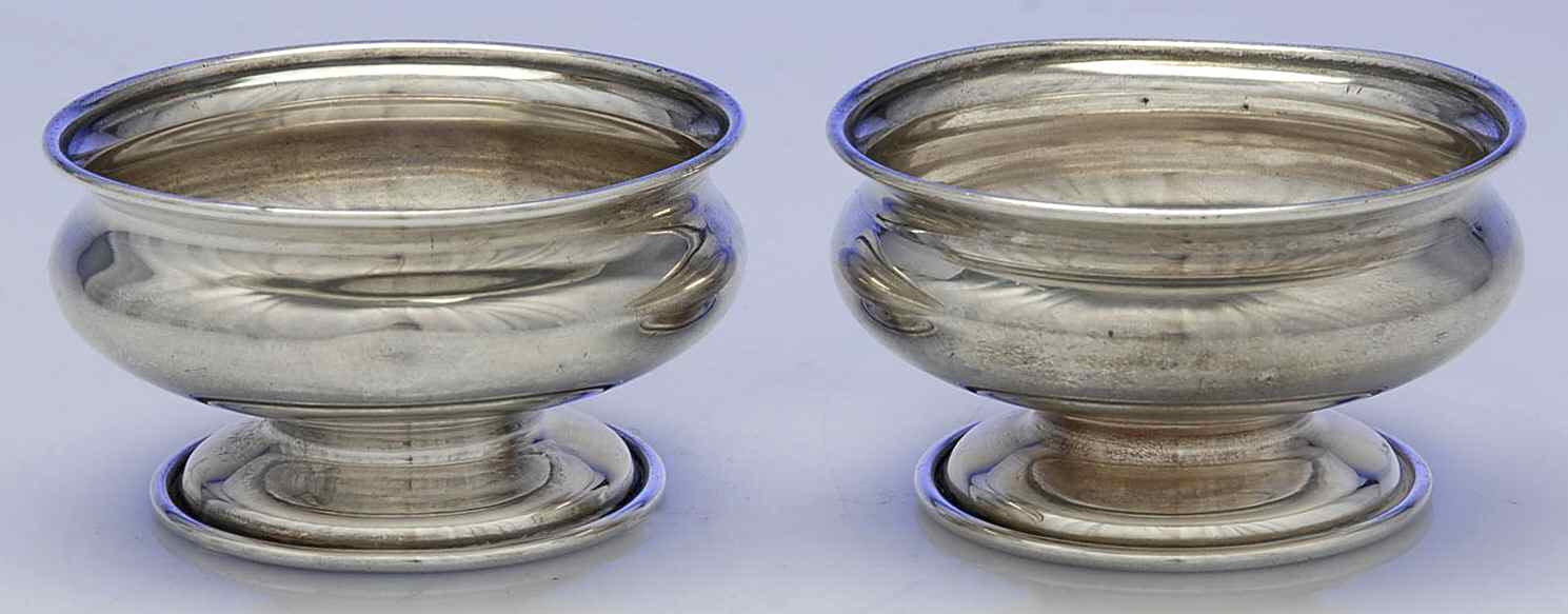1508 (Sterling, Hollowware) Master Open Salt (Set of 2) by J. Wagner & Son, Inc-1