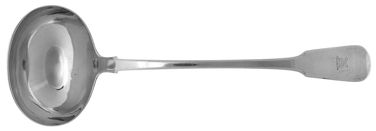 Sterling Flatware Solid Soup Ladle by Josiah & George Piercy-1