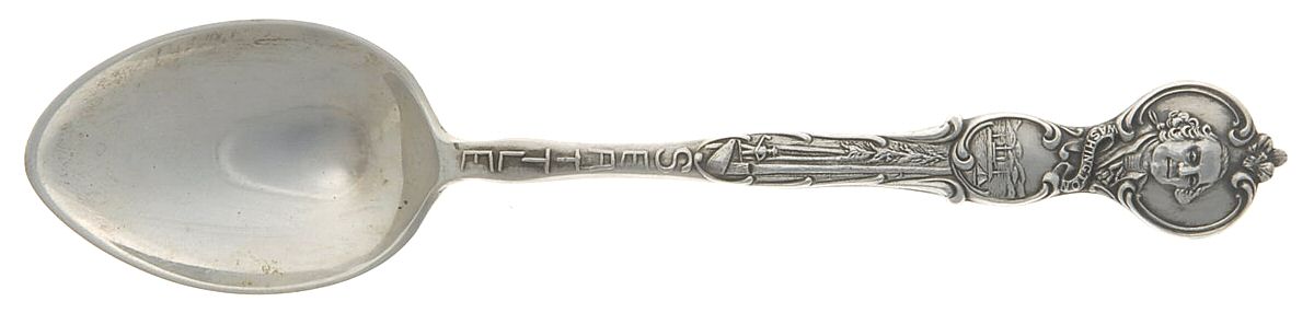 States & Cities Souvenir Spoons(Sterling) Washington State Teaspoon by Joseph Mayer (USA)-1
