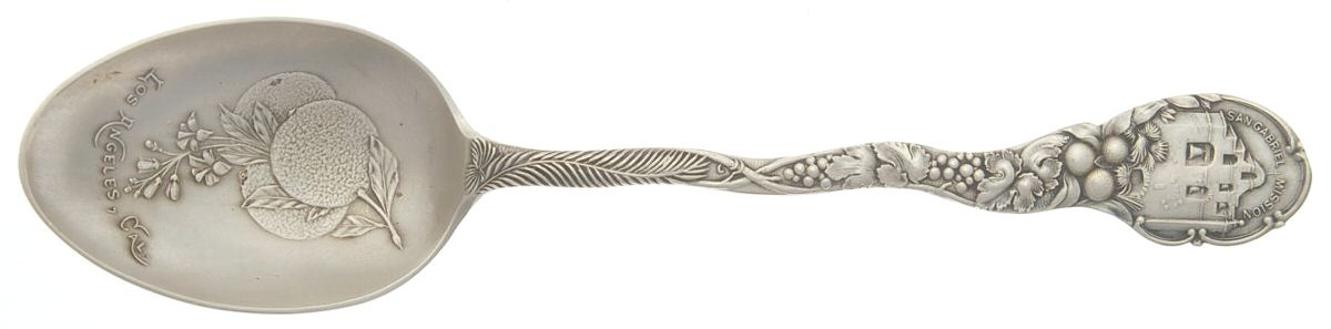 States & Cities Souvenir Spoons(Sterling) California Teaspoon by Joseph Mayer (USA)-1