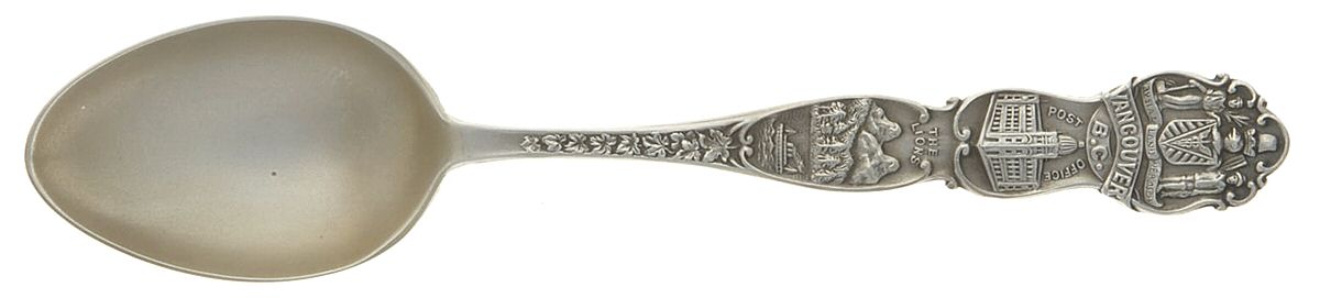 Canada Souvenir Spoons (Sterling) Canada Teaspoon by Joseph Mayer (USA)-1