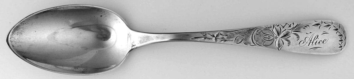 JM23 (Sterling) Tablespoon (Serving Spoon) by J W Mealy & Co-1