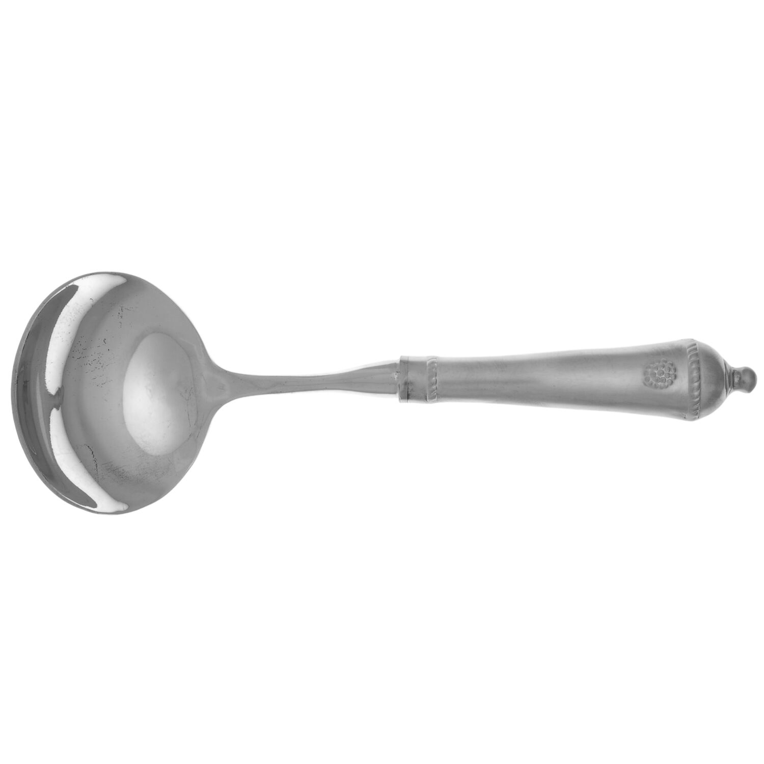 Berry and Thread (Stainless) Gravy Ladle with No Spout Stainless Bowl HC by Juliska Flatware-1