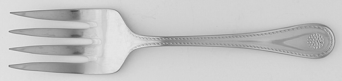 Berry and Thread (Stainless) Large Solid Cold Meat Serving Fork by Juliska Flatware-1