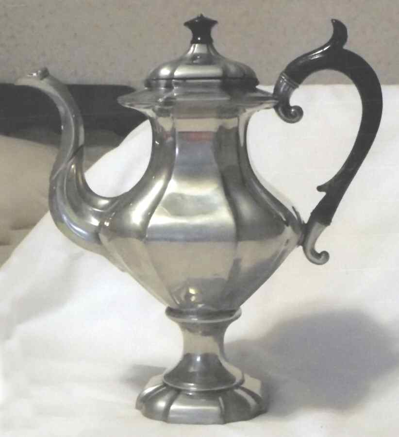 1843 (Silverplate, Hollowware) Silverplate Coffee Pot by James Dixon & Sons-1