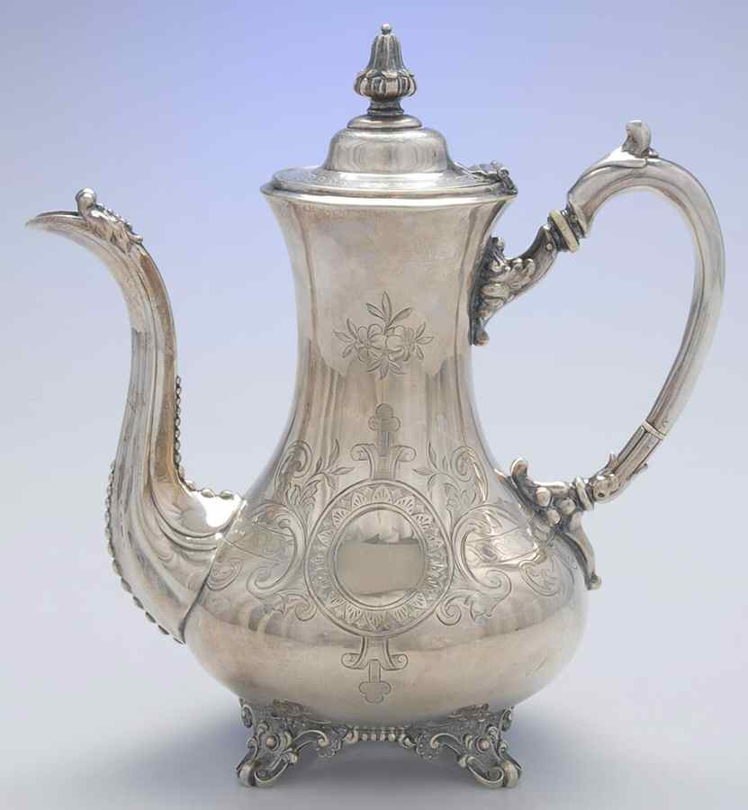 JGW1 (Silverplate, Hollowware) Coffee Pot by Jonas&George Bowen-1