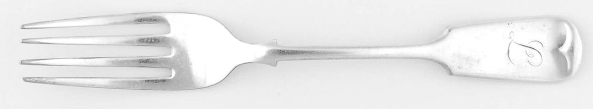 JDS10 (Silverplate) Monogram Fork by James Dixon & Sons-1