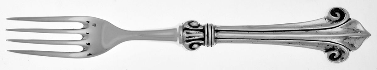 Louis XXI (Silverplate) Dessert Fork by Jean Boggio Flatware-1