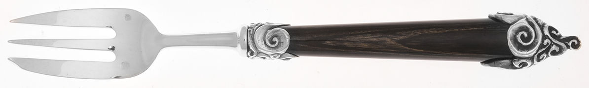 Vague Brown (Silverplate) Individual Cake Fork by Jean Boggio Flatware-1