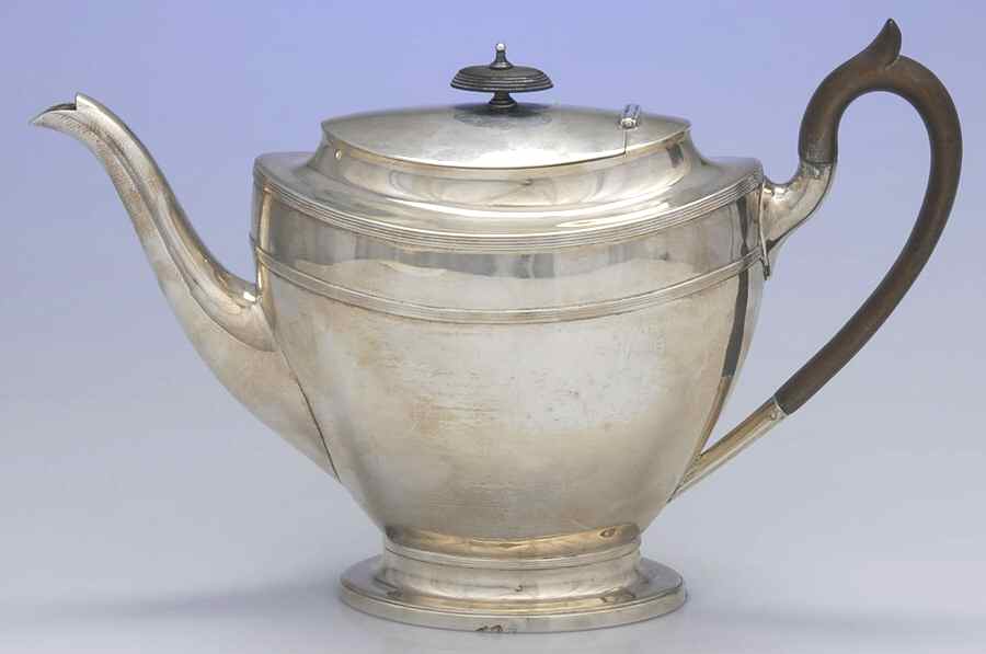 7030 (Sterling, Hollowware) Mini Teapot by James Dixon & Sons-1