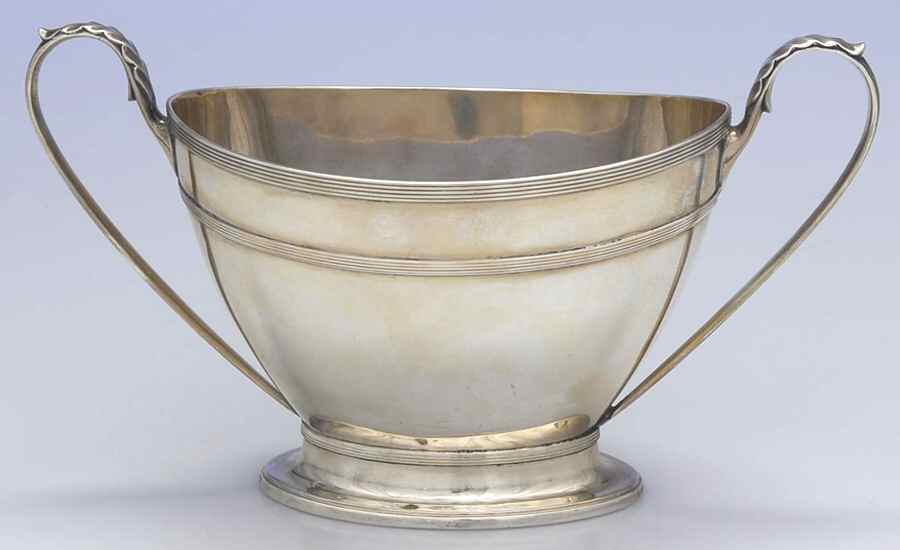 7030 (Sterling, Hollowware) Mini Open Sugar Bowl by James Dixon & Sons-1