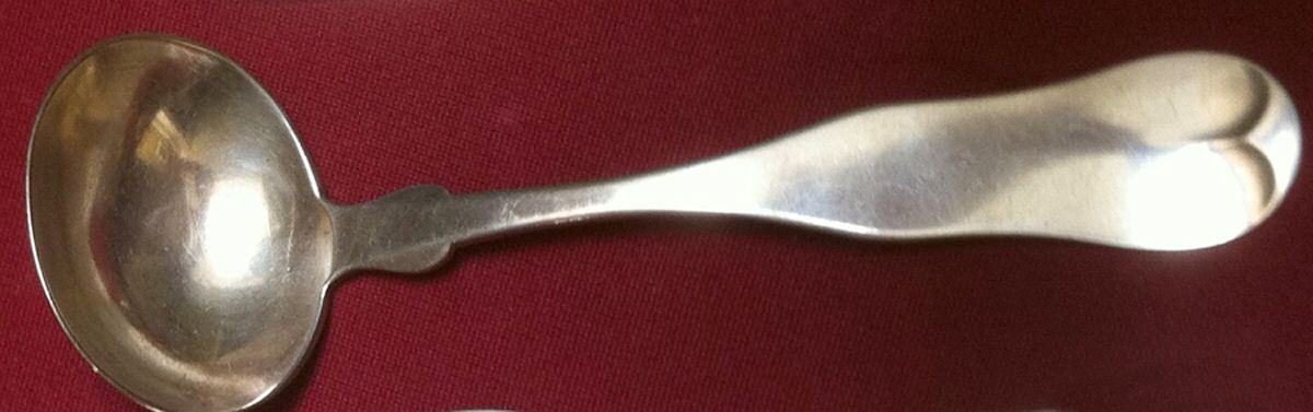 JLB3 (Sterling) Solid Piece Cream Ladle by Jones, Lows & Ball-1