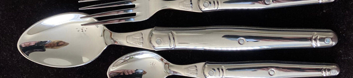 Laguiole (Stainless) Tablespoon (Serving Spoon) by Jean Dubost (France)-1