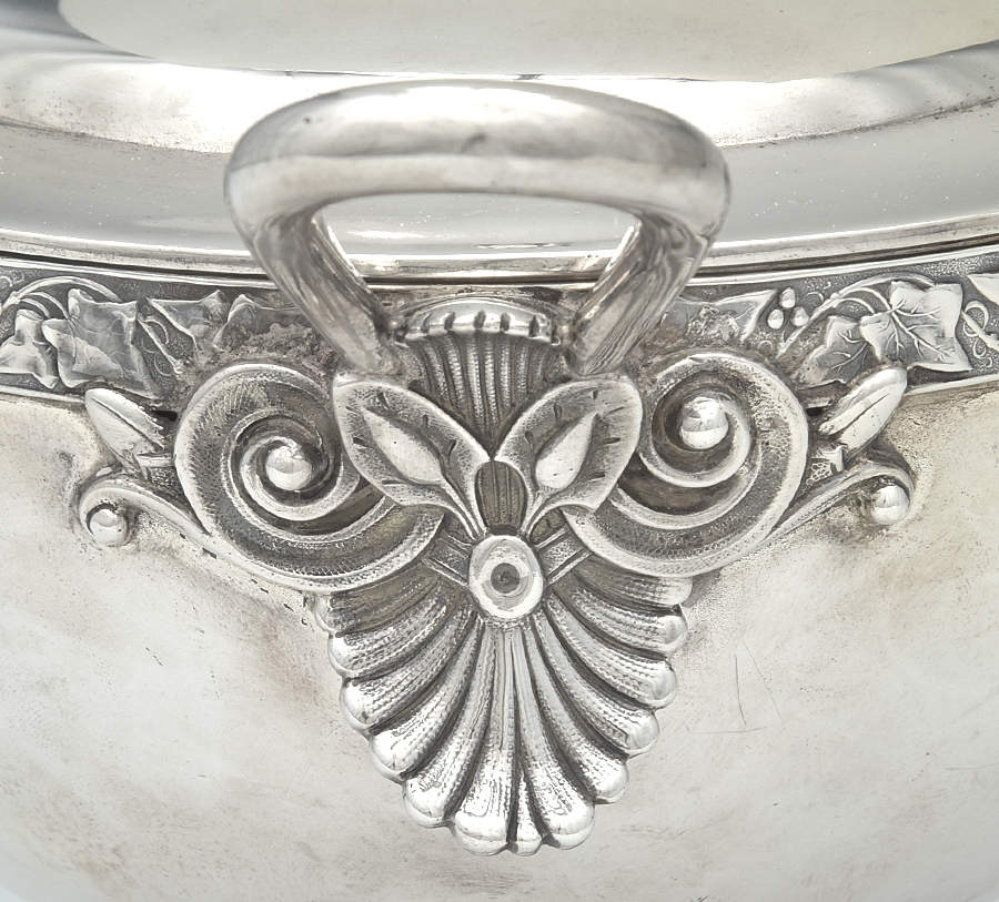 JEW30 (Sterling, Hollowware) Tureen & Lid by J E Caldwell-2