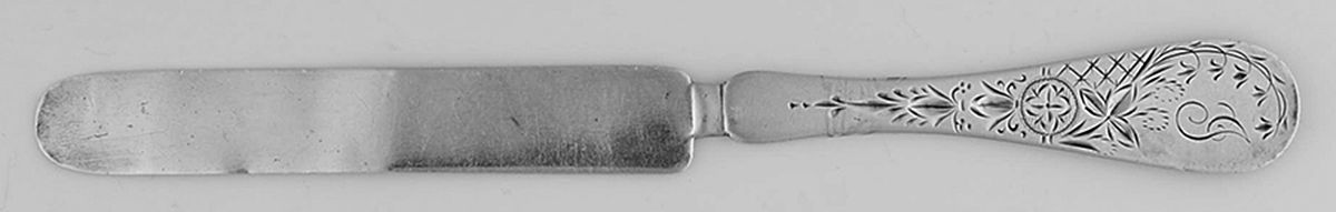 11 (Sterling) Youth Knife, Solid Piece by JB & SK Knowles Silver-1