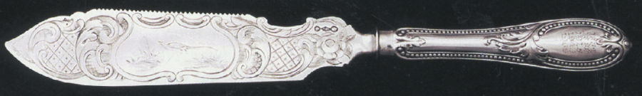 JVC1 (Coin) Hollow Handle Bright Cut Solid Cake Saw by James Vancourt-1