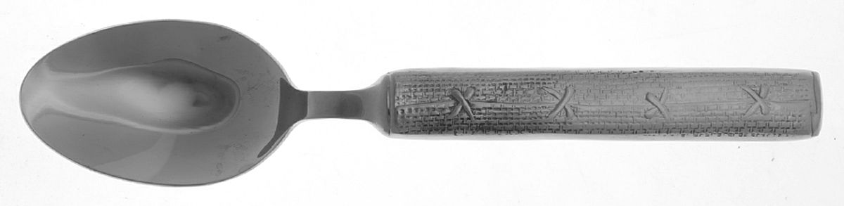 Cross Stitch (Stainless) Place/Oval Soup Spoon by Joseph Abboud-1