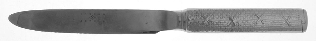 Cross Stitch (Stainless) New French Hollow Knife by Joseph Abboud-1