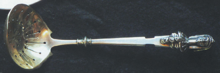 Medallion (Sterling, 1885) Sugar Spoon by JB & SK Knowles Silver-1