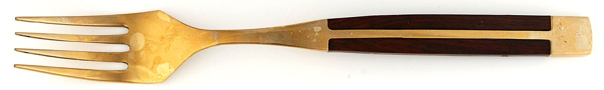 JCZ1 (Brass, Teak) Fork by Jean Claude-1