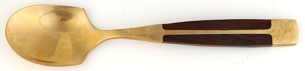 JCZ1 (Brass, Teak) Teaspoon by Jean Claude-1