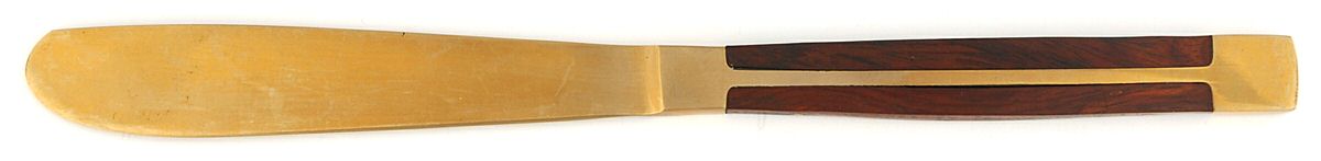 JCZ1 (Brass, Teak) Modern Solid Knife by Jean Claude-1