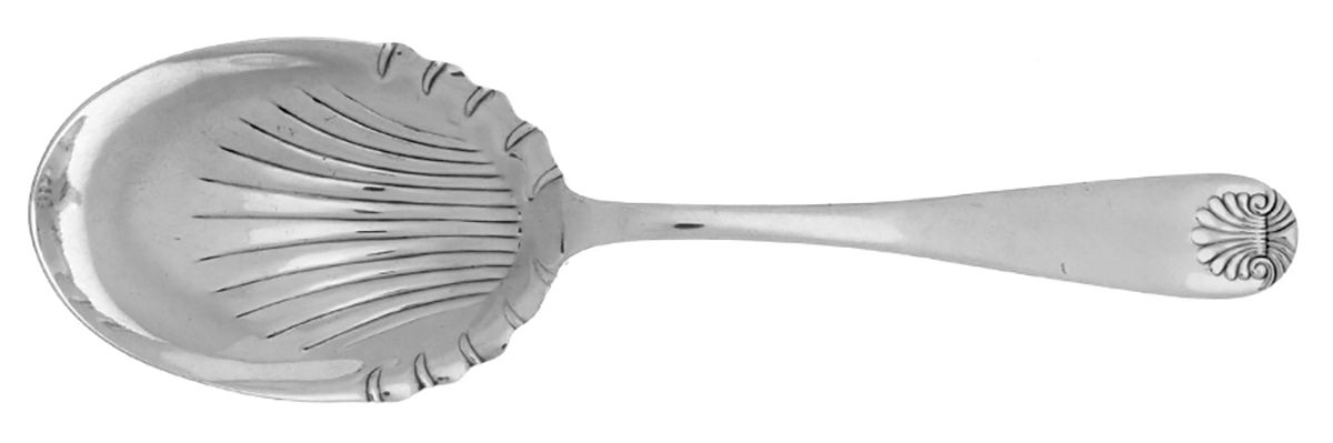 JAT1 (Silverplate) Medium Solid Berry/Casserole Spoon by James Tufts-1