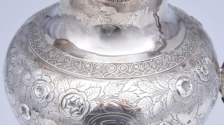 J6M1 (Sterling, Hollowware) Footed Ewer/Pitcher by John Chandler Moore-5