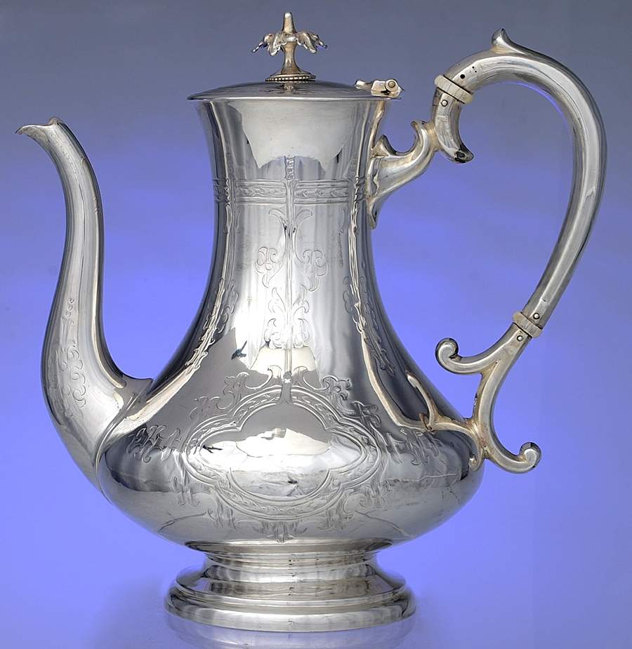 JRF5 (Sterling, Hollowware) Coffee Pot by John Round & Son, Ltd-1