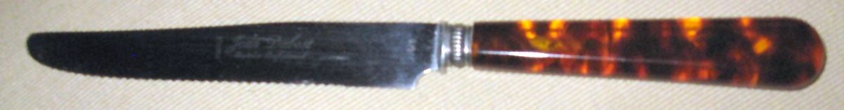 JED9 (Stainless) Individual Steak Knife Hollow Handle by Jean Dubost (France)-1