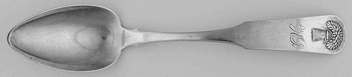 Sheaf of Wheat (Coin) Tablespoon (Serving Spoon) by Joshua Gee Davis-1