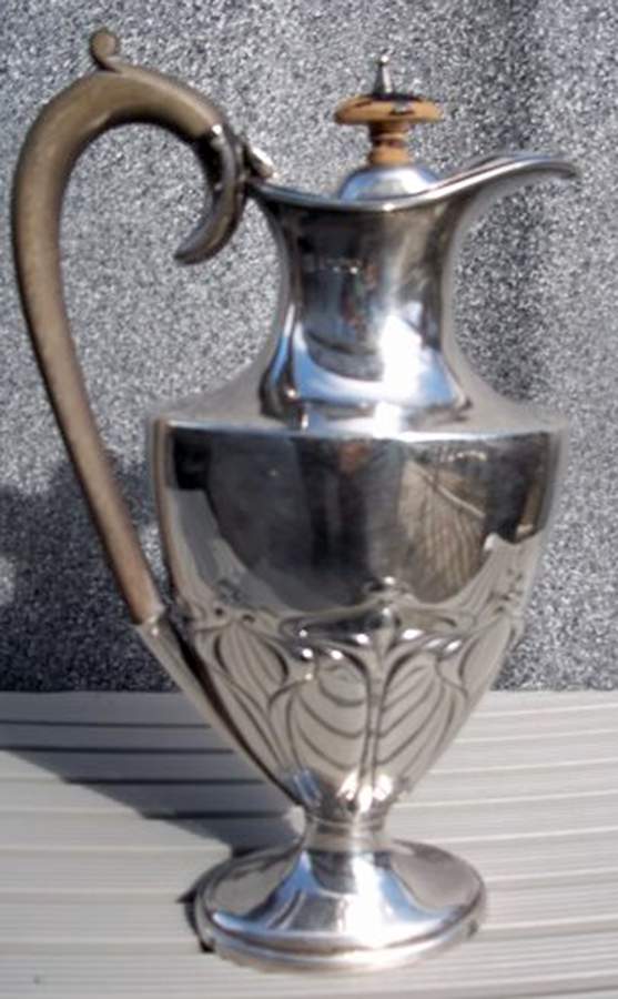 JDN5 (Silverplate, Hollowware) Silverplate Coffee Pot by James Deakin & Sons-1