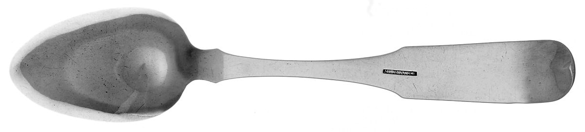 Coin Silver Flatware Tablespoon (Serving Spoon) by Joseph Blake Thaxter-2