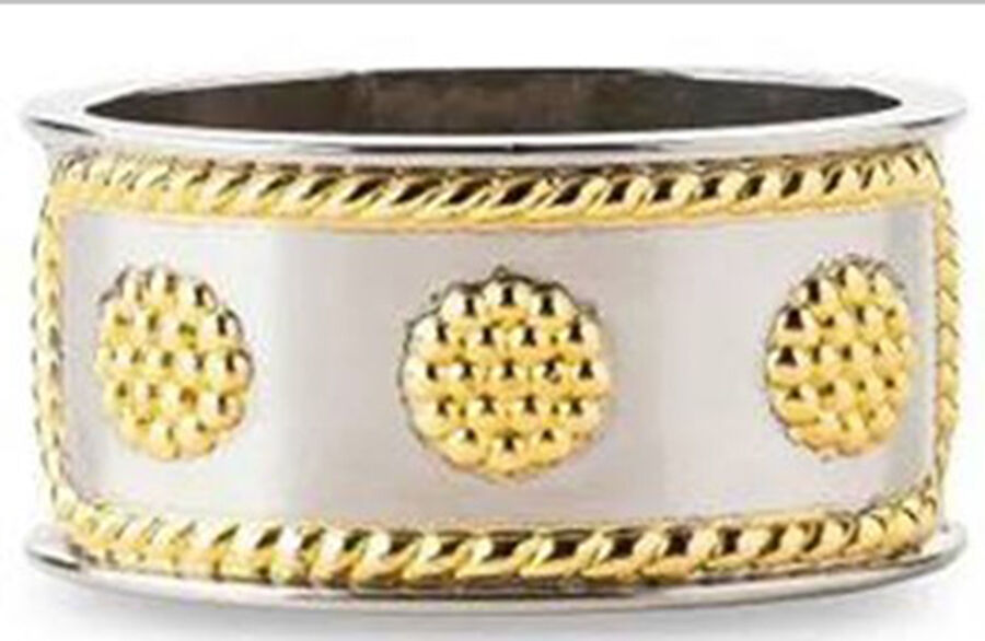 Berry and Thread-Gold Accent (Stainless) Napkin Ring by Juliska Flatware-1