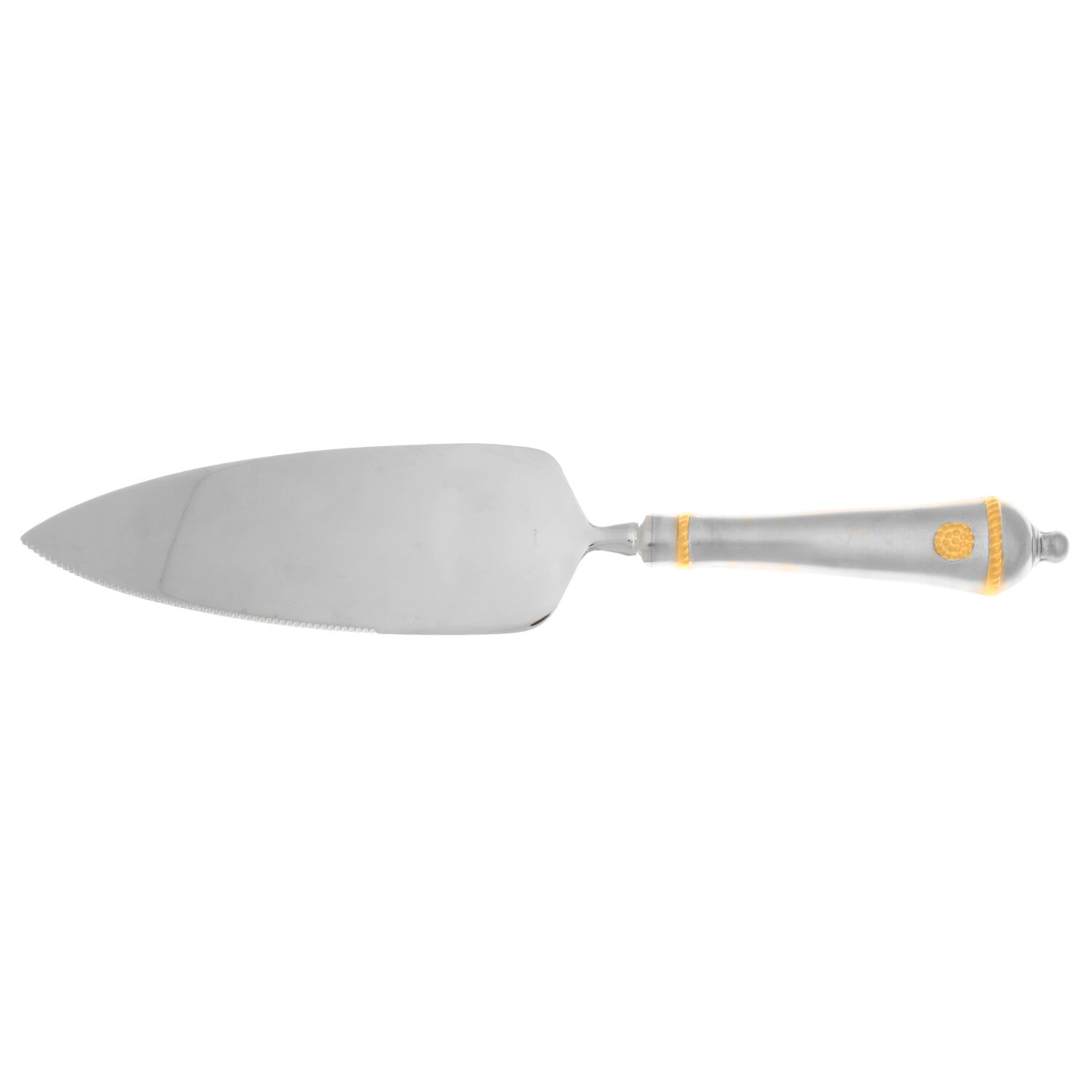 Berry and Thread-Gold Accent (Stainless) Pie Server with Serrated Stainless Blade HC by Juliska Flatware-1